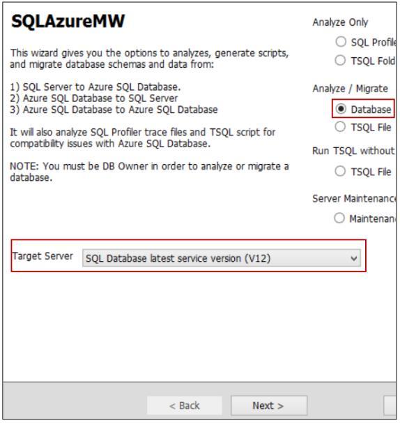 MIGRATE USING SQL AZURE MIGRATION WIZARD