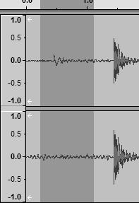 Figura 7: selezione di rumore nella traccia
