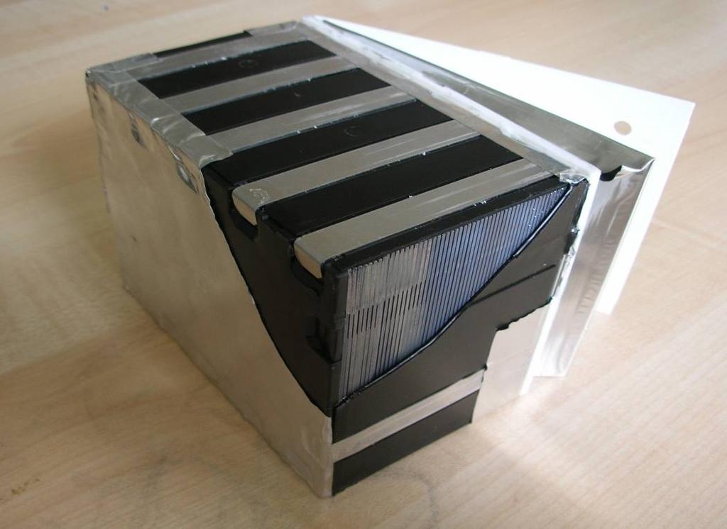 OPERA target unit: ECC-brick Basic unit of the OPERA detector is an Emulsion Cloud Chamber module (ECC brick): sandwich of 57 emulsion films interleaved with lead plates + a separate box with a