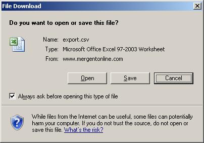 When opened, this file in Microsoft Excel, it really doesn t look very good: 4 3 There are occasionally problem when trying to open the file from this request.