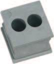 41201 39905 2x ø 6 mm 10 KT cable inserts small are used with the following cable entry frames: KT 2 7 41202 39916
