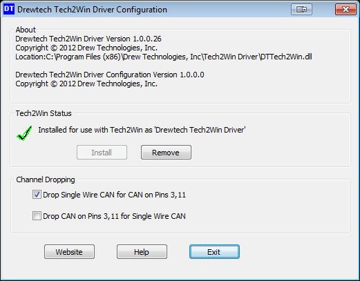DrewTech Tech2Win Driver(MongoosePro GM II Only) The DrewTech Tech2Win driver allows technicians to use the Mongoose Pro GM II as an interface for the Tech2Win application.