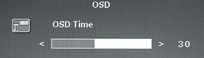 Please refer to the picture below: Press the /\ or \/ buttons to adjust the value of OSD H. Position.