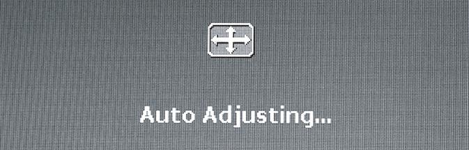 1) Auto Adjust It will return to Display Card of customer s PC you choose the Auto Adjust function, the display status will return to the original default settings.