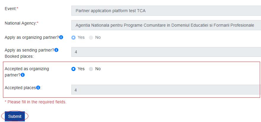 32. Managing partner applications (as Host NA) If the organizing partner application has been accepted, the NA group will be marked with a green crown icon at the Partners section, at the bottom of