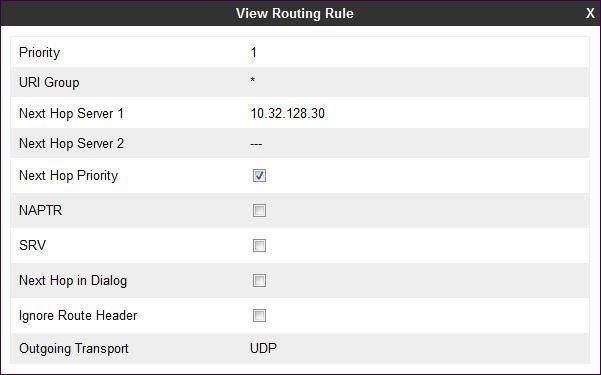 6.12.1. Routing Avaya IP Office For the compliance test, routing profile To-IPO-JCity was created for Avaya IP Office.