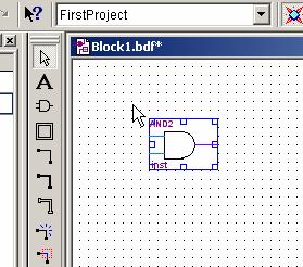 3.3 Placement of an AND gate Select gate Display area shows symbol selected check this box if you will be placing more than one of the symbols on your drawing Click to insert into drawing Left click