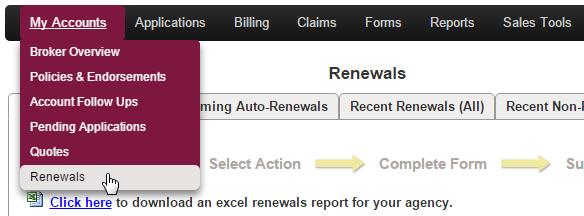 Renewal Applications The EDI Web Portal allows you to edit your renewal applications online.