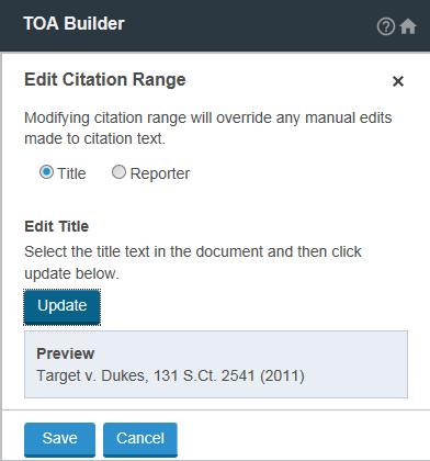 Click the Make Secondary or Make Instance ( ) button to change the citation to a secondary citation of the citation immediately above it in the list.