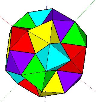 octahedron: a solid with eight identical