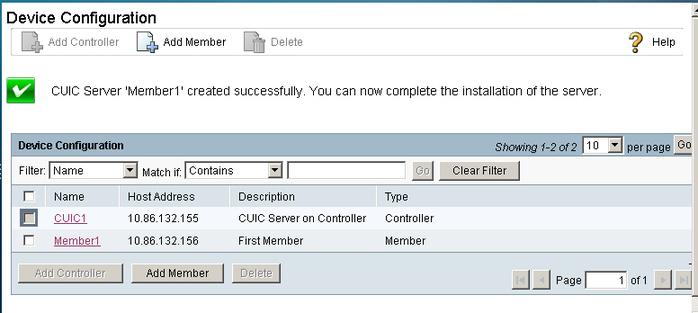 Administration Console Sign-In Verify Controller Is Synchronized with NTP Server The Member appears on the Device Configuration list.