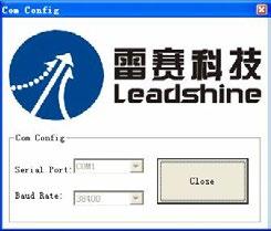 Software Introduction ProTuner Main Window Option The user can choose three drop-down menus by clicking Option, including Com Configuration, Parameters Configuration, and Exit.