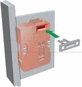 A distance of.0 mm or less is required between face of switch and face of actuator for switch to lock.