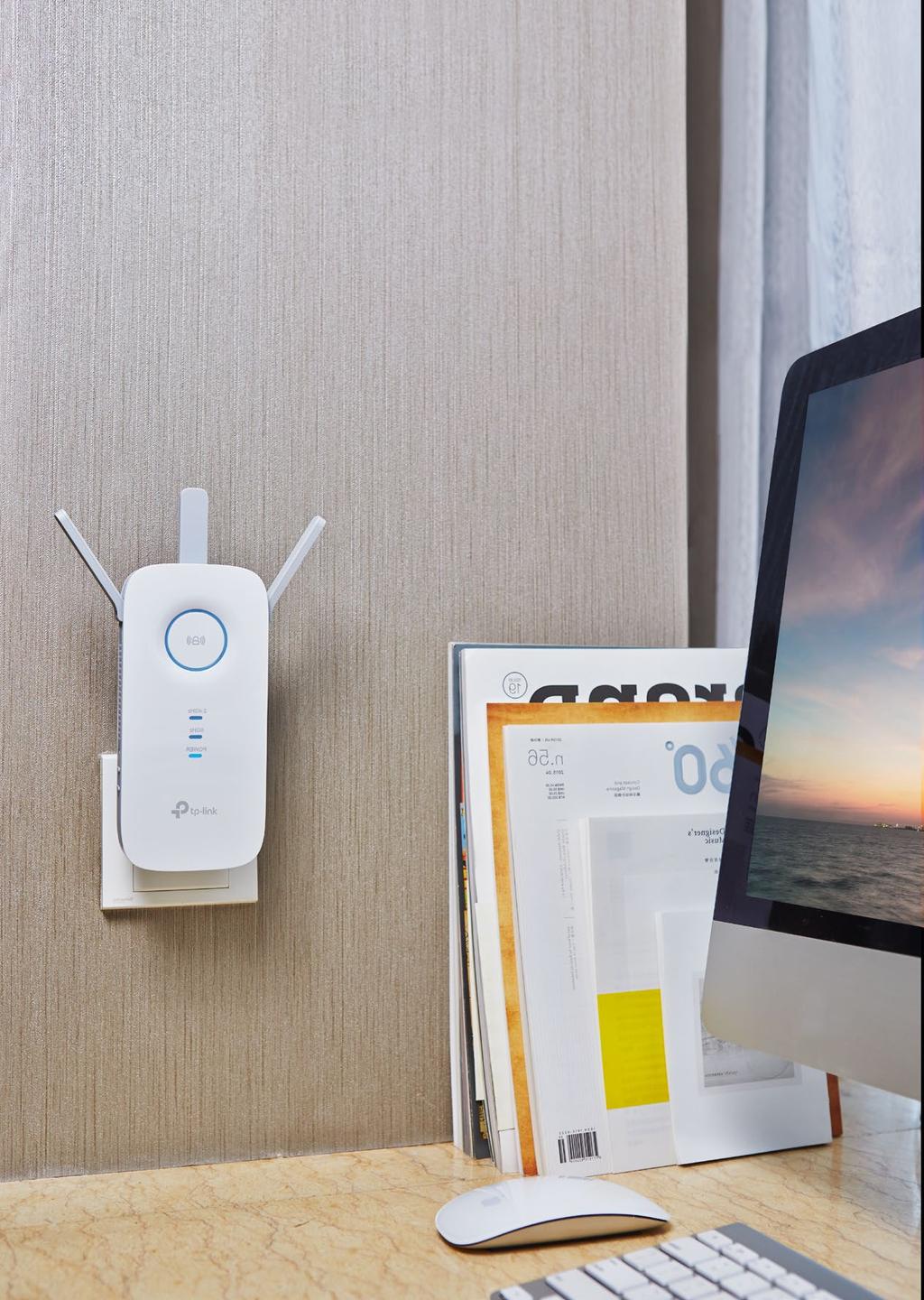 Expand your Wi-Fi everywhere AC1750 Wi-Fi Range Extender RE450 Expand Wi-Fi Network for Ultimate