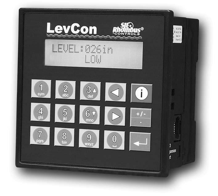 LEVCON CONTROLLER INTRODUCTION The LevCon set point level controller is a self-contained microprocessor controlled system capable of monitoring the level of the wet well and