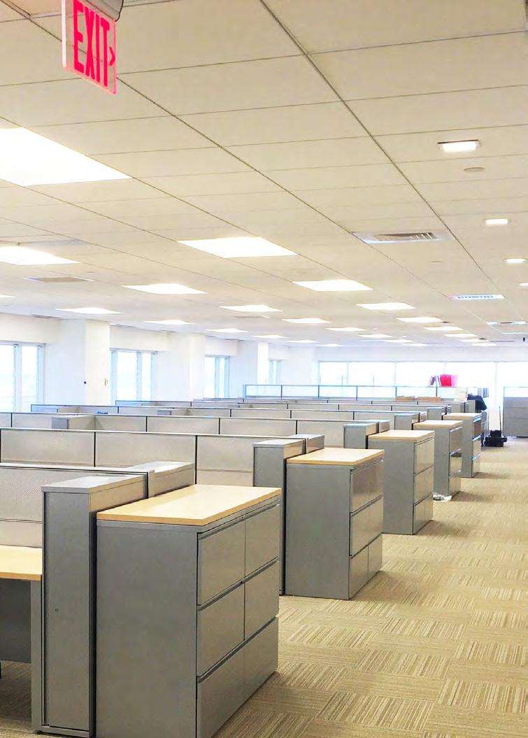 workspaces, call center and trading space on two separate 30,000 sf floors.