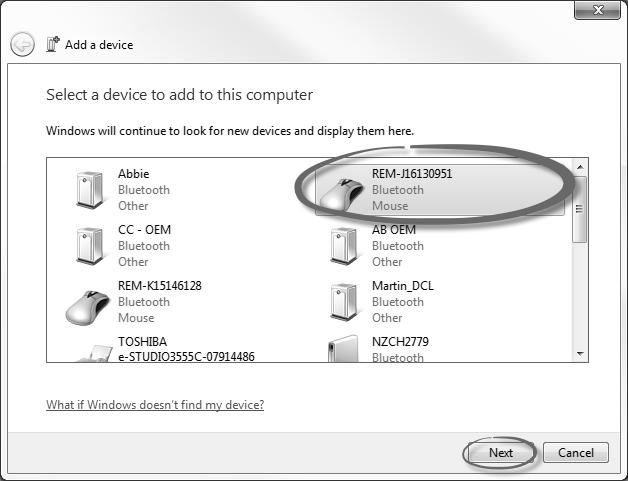 Usage 3. 4. Fig. 5-41 Fig. 5-42 All available devices are displayed. Locate LiNX device name that as displayed on the touch screen (REM-J16130951) and select it.