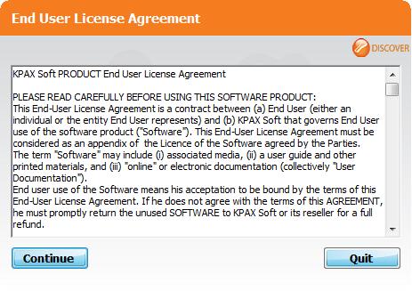 User licence contract Step