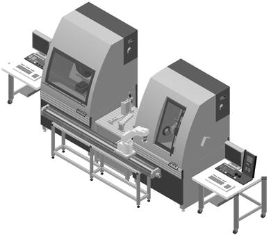 Integrated Systems CIM/FMS microfms, MultiFMS microfms with all EMCO CNC machines Series 55 to 155 The microfms flexible manufacturing cells are now available with all CNC machines of the Series 55,
