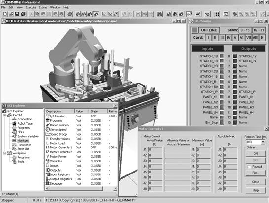 Software Programming and visualizing COSIMIR Industrial 4.1 COSIMIR Professional 4.1 New functions at a glance The model library contains all new current Mitsubishi robot systems.