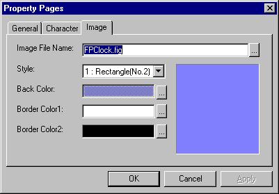 2. FAPT PICTURE (Windows) Image Image File Name: The FIG file holding control figures can be selected. Style: Select a type of control figure registered in Image File Name.