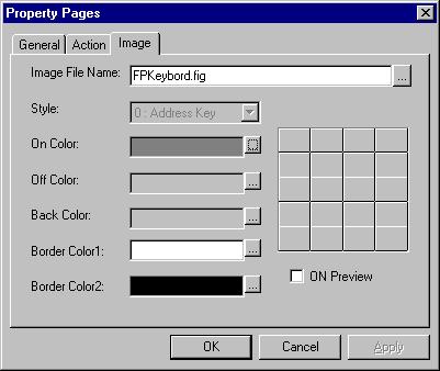 2. FAPT PICTURE (Windows) Image Image File Name: A FIG file holding a control figure can be selected. Style: Select a type of control figure registered in the "Image File Name.