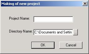 2. FAPT PICTURE (Windows) 2.2.2 New Project Create a new project by using the procedure below.