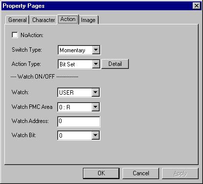 2. FAPT PICTURE (Windows) Action NoAction: Check this check box to disable the button control function.