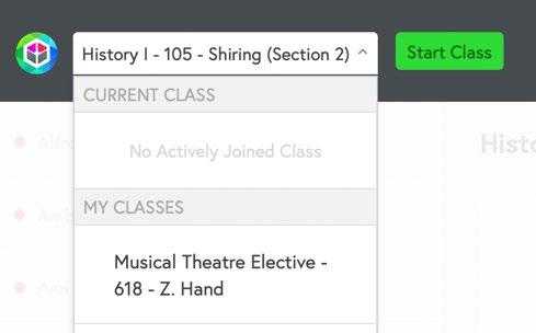 My Classes are all of the classes assigned to the teacher as listed in the SIS.