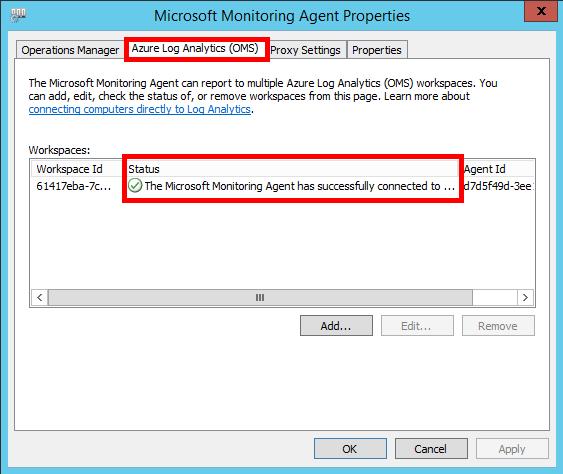 Note. If you have been installing the Microsoft Monitoring Agent on the OMS Gateway, you need to repeat the installation on the data collection machine.