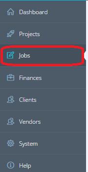 The following filter is provided for that list: Project manager displays only the jobs issued by a specific manager Vendor displays only the projects fulfilled by the selected vendor Draft/Started