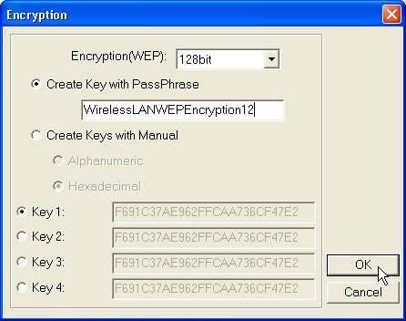 WEP To prevent unauthorized wireless stations from accessing data transmitted over the network, the WLAN Utility offers highly secure data encryption, known as WEP, making your data transmission over