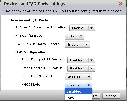 (3)Setting USB configuration The following example shows