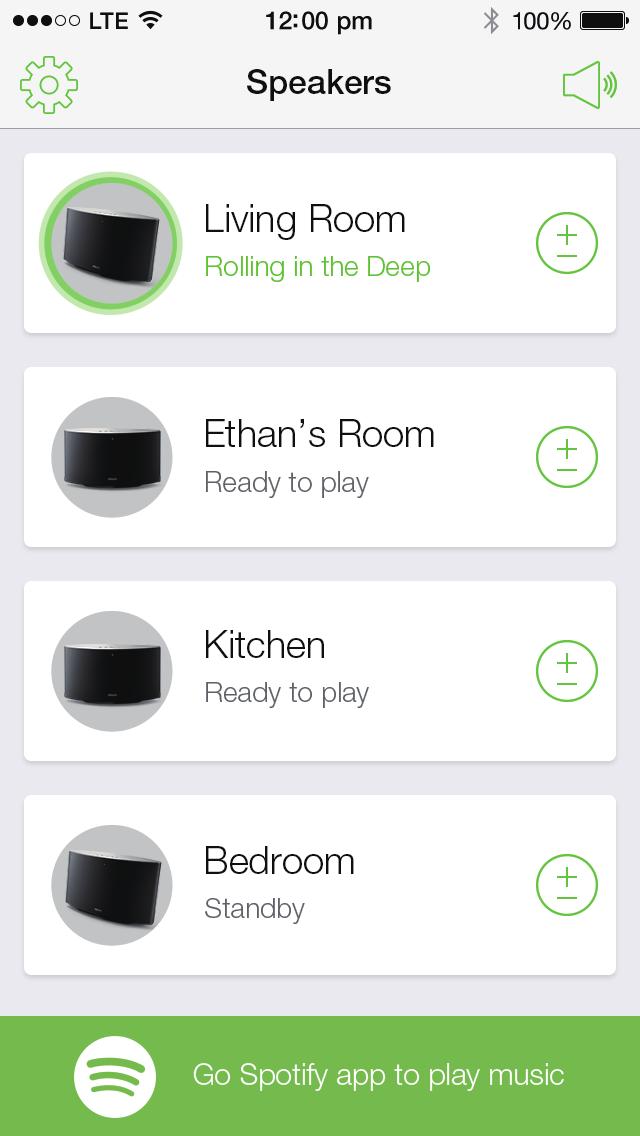 5 Stream music to the speaker. During play, you can: press on the speaker to pause/ resume music play. press / on the speaker to skip to the previous/next song.