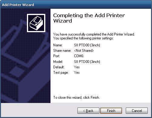 12.To confirm the printer is installed properly, select "Yes" to print test page and click "Next". 13.