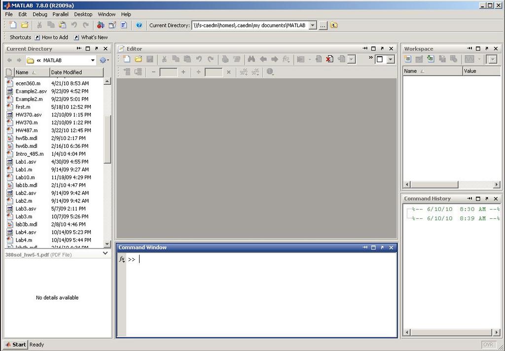 This is where you will keep all the programs you write or import. You can organize or create information there directly.