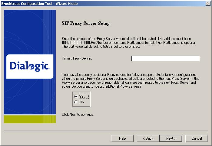 Server 1. Select Dynamic routing by a Proxy Server.