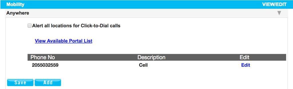 Anywhere The Phone Number tab is the default display when adding Anywhere a line and appears similar to image 34.3. Fill in the fields with the desired information. Image 34.