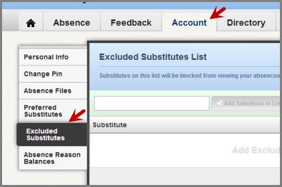 Preferred Substitutes To delete a person from your preferred list click the trash can icon.