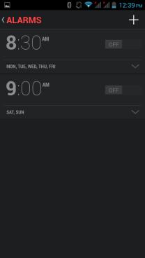 Alarm Clock 1. Click on the Clock icon in the application menu 2.