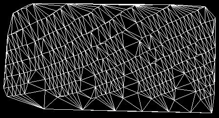 Pixelization parameters Delaunay triangulation Build Delaunay triangulation of the reduced 2D point cloud. Distance between scan lines as a dominant value among the longest altitudes of all triangles.