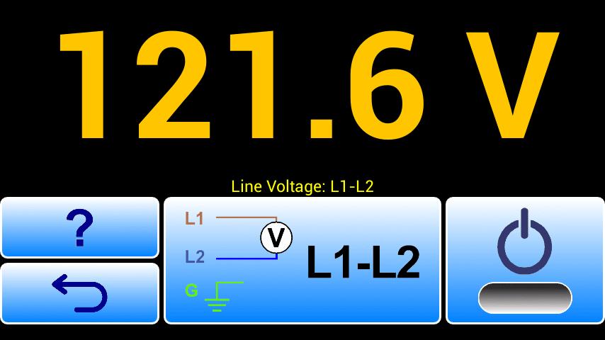 4.4 Voltage Tests Press the button on the main menu of vpad-mini to access the voltage test menu (Figure 8 ).