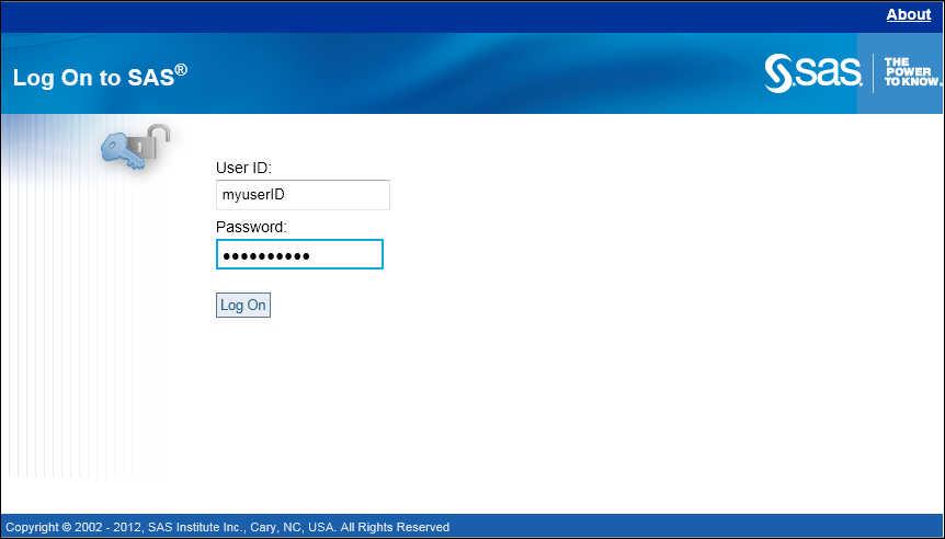 Exploring the User Interface 3 2. Enter a user ID and password. Your user ID might be case sensitive, depending on the operating system that is used to host the application server.