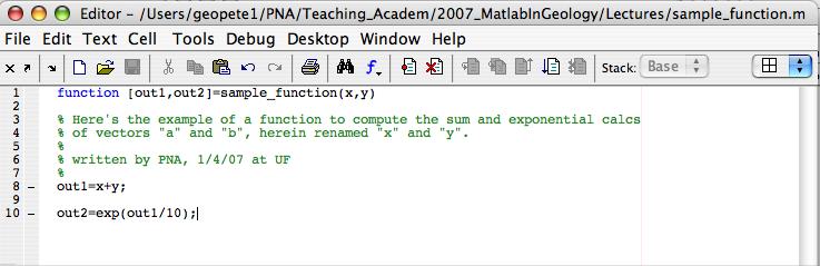 click on a variable name in the workspace window and it will open the "Array Editor", which enables you to examine the contents of every cell in a matrix.