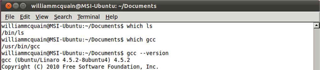 Identifying a Path Command: which 9 If you re not sure where a command resides, the whichcommand will tell you: Many Linux