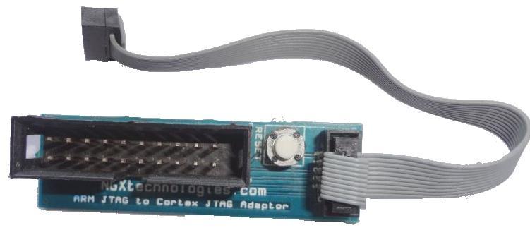 To run the KEIL examples you will need the following and the image shows the each components: ULINK2 ARM JTAG to Cortex JTAG Adapter (20-pin to 10-pin Adaptor) 10-pin ribbon cable LPC1830 Xplorer