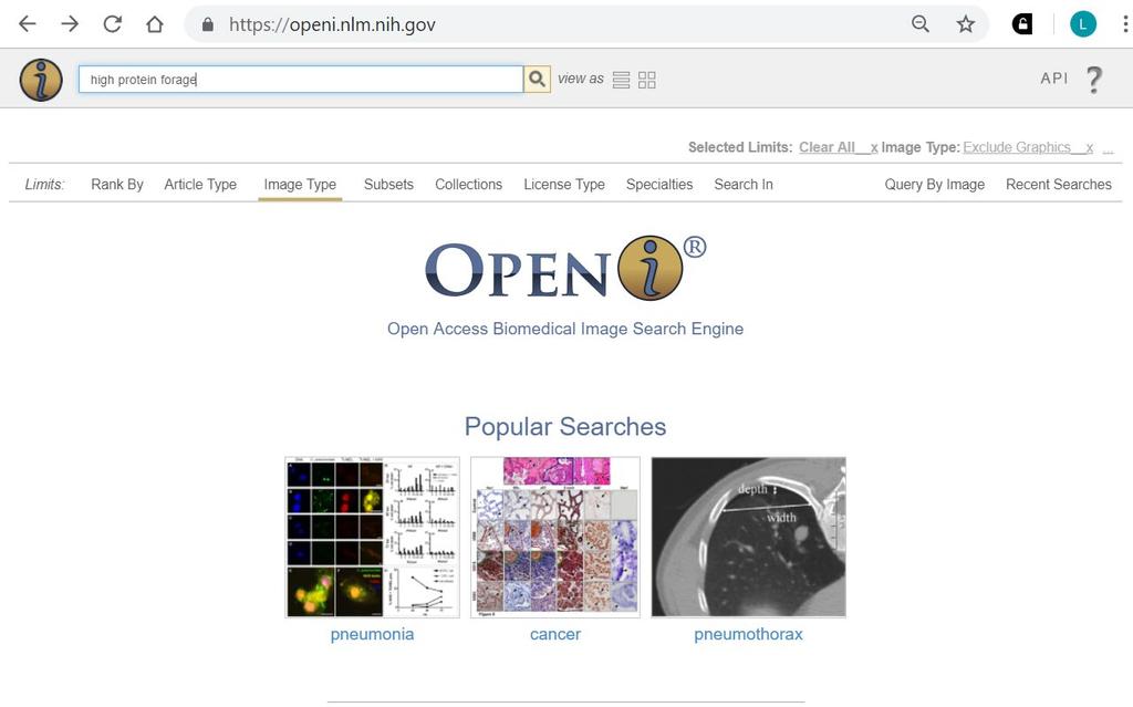 Open i is an Open Access Biomedical Image Se