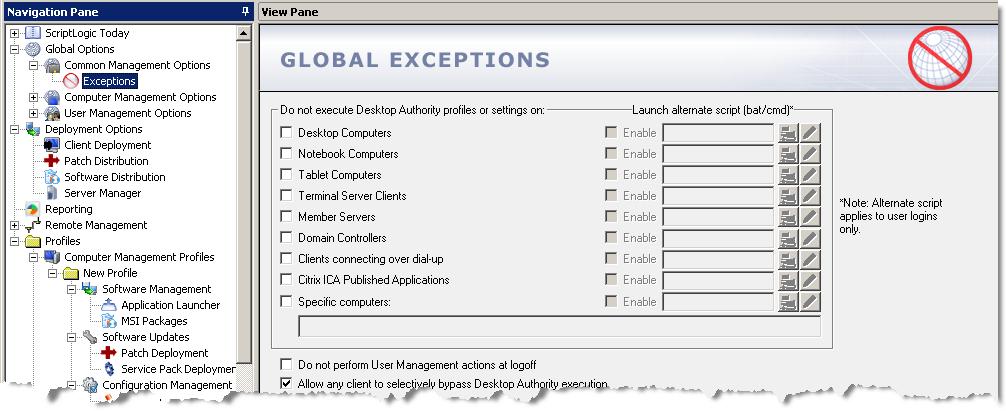 Computer Exceptions By default, will be deployed to all computers in the OUs targeted for GPO Deployment. There is a way, however, to exclude specific computers from being managed by.