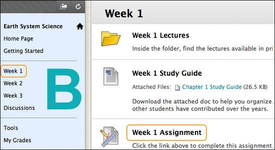 Option C: Add course links to assignments in other content areas, folders, or learning modules. The Assignments content area provides a single location for you to access and update assignments.