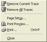 Trace Browser Menus This section describes the menu options at the top of the Trace Browser and Trace Viewer panes.